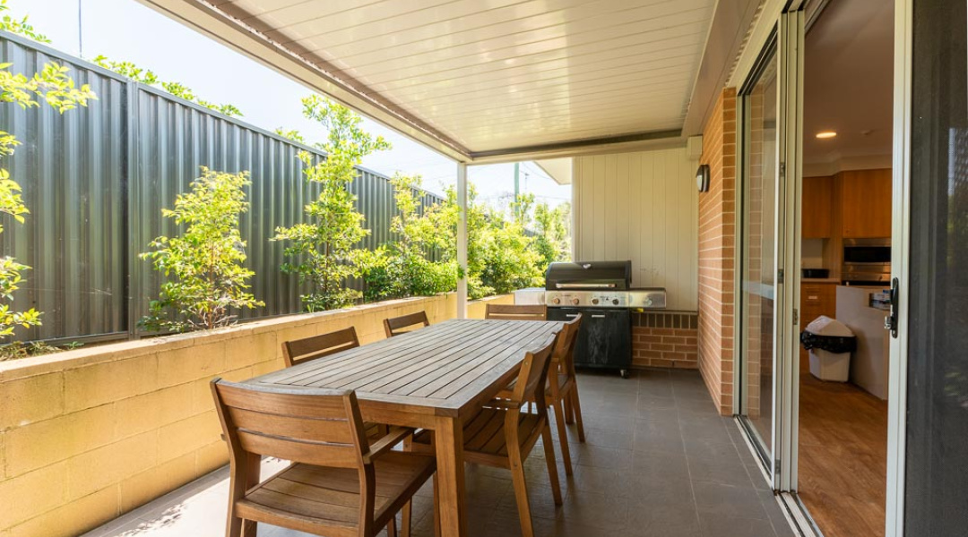 Outdoor- Entertainment area- Barbecue- Swing- Dining Area